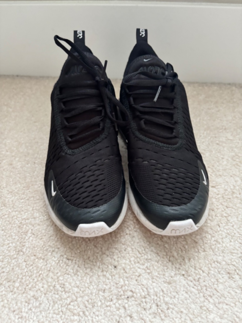 Nike Air Max 270 Black White 6Y Women’s 7.5 Sneakers 943345-001 - Picture 4 of 6